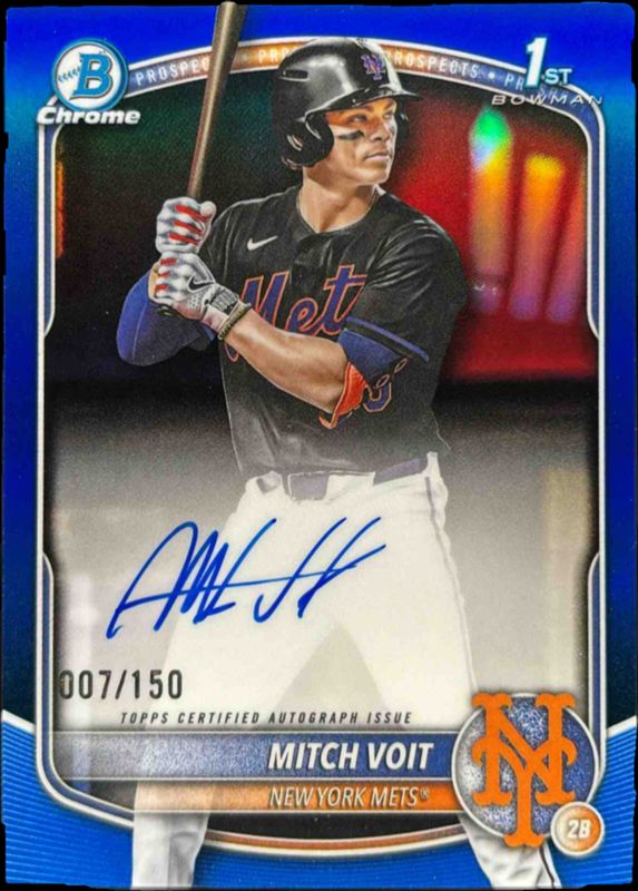 2025 Bowman Draft #CPA-MV Chrome Prospect Auto - Blue Refractor /150 (1st)