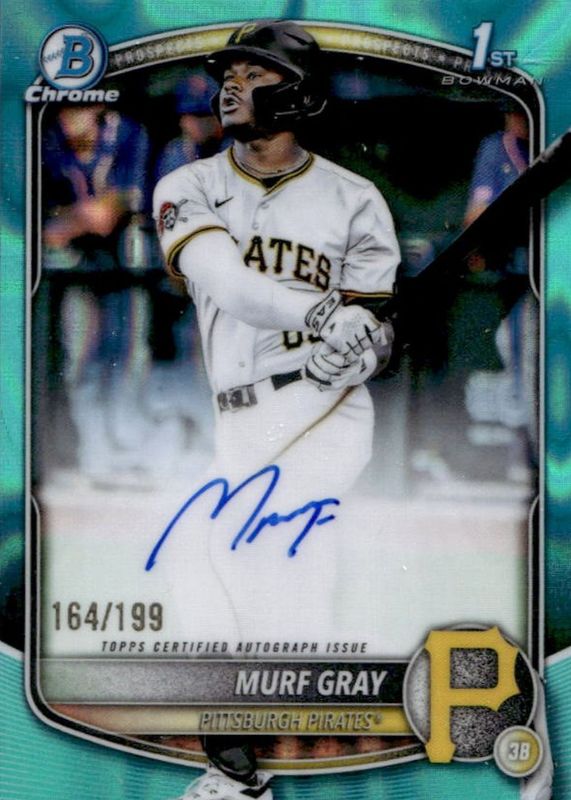 2025 Bowman Draft #CPA-MG Chrome Prospect Auto - Aqua Lava Refractor /199 (1st)