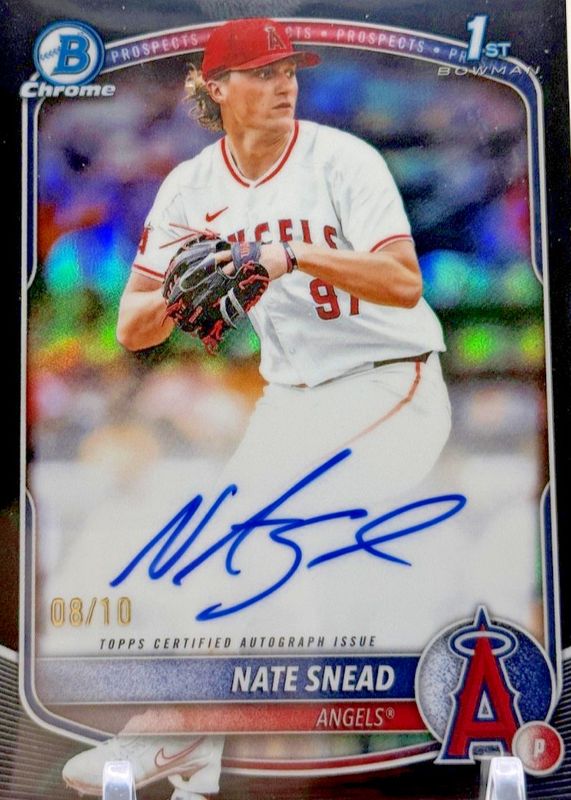 2025 Bowman Draft #CPA-NSN Chrome Prospect Auto - Black Refractor /10 (1st)