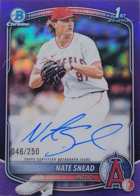 2025 Bowman Draft #CPA-NSN Chrome Prospect Auto - Purple Refractor /250 (1st)