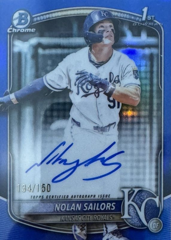 2025 Bowman Draft #CPA-NSA Chrome Prospect Auto - Blue Refractor /150 (1st)