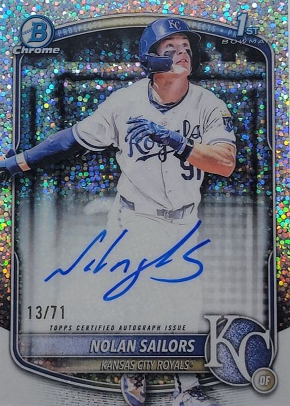 2025 Bowman Draft #CPA-NSA Chrome Prospect Auto - Sparkle Refractor /71 (1st)