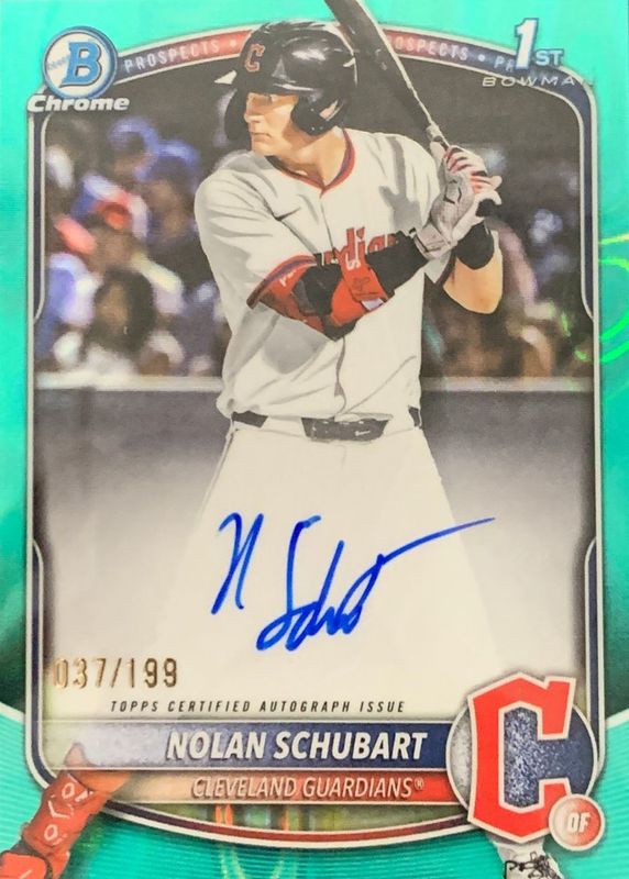 2025 Bowman Draft #CPA-NS Chrome Prospect Auto - Aqua Lava Refractor /199 (1st)