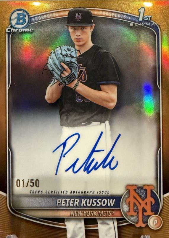 2025 Bowman Draft #CPA-PK Chrome Prospect Auto - Gold Refractor /50 (1st)