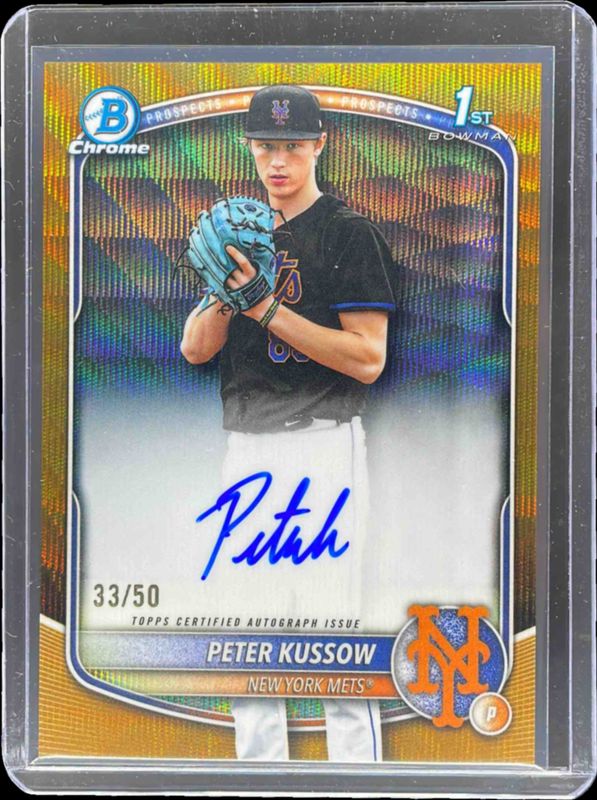 2025 Bowman Draft #CPA-PK Chrome Prospect Auto - Gold Wave Refractor /50 (1st)