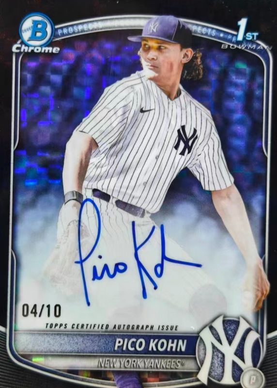 2025 Bowman Draft #CPA-PKO Chrome Prospect Auto - Black Refractor /10 (1st)