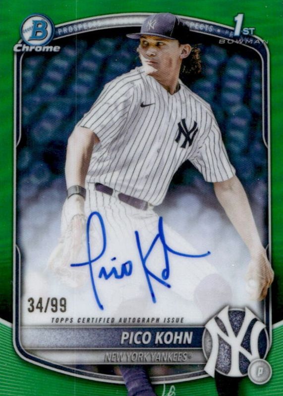 2025 Bowman Draft #CPA-PKO Chrome Prospect Auto - Green Refractor /99 (1st)
