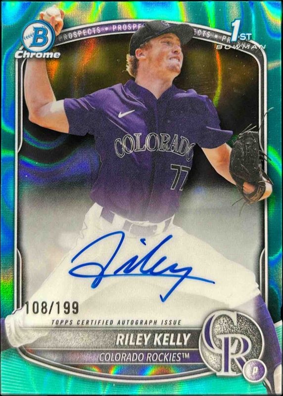 2025 Bowman Draft #CPA-RK Chrome Prospect Auto - Aqua Lava Refractor /199 (1st)