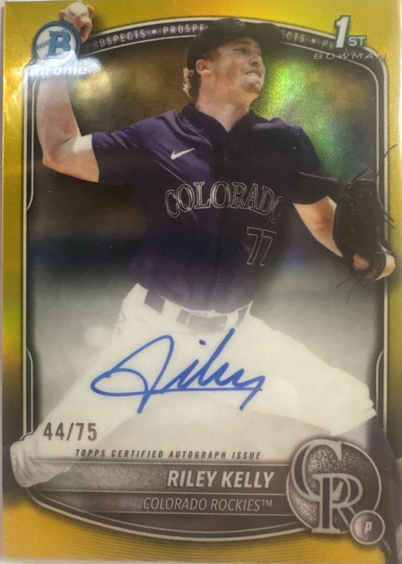 2025 Bowman Draft #CPA-RK Chrome Prospect Auto - Gold Refractor /50 (1st)