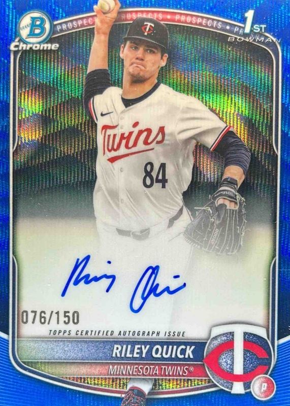 2025 Bowman Draft #CPA-RQ Chrome Prospect Auto - Blue Wave Refractor /150 (1st)