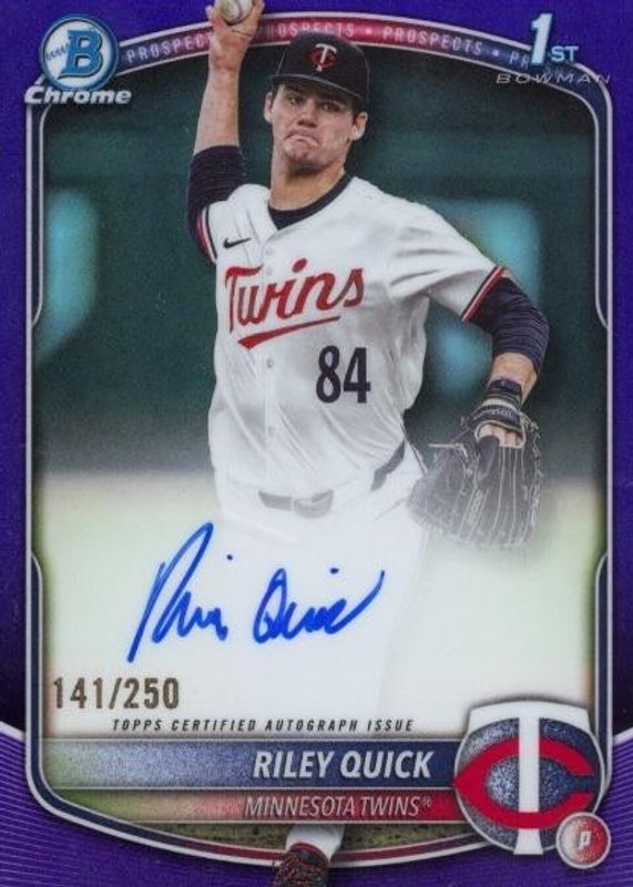 2025 Bowman Draft #CPA-RQ Chrome Prospect Auto - Purple Refractor /250 (1st)