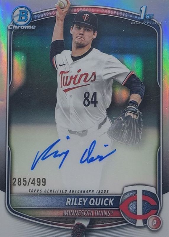 2025 Bowman Draft #CPA-RQ Chrome Prospect Auto - Refractor /499 (1st)