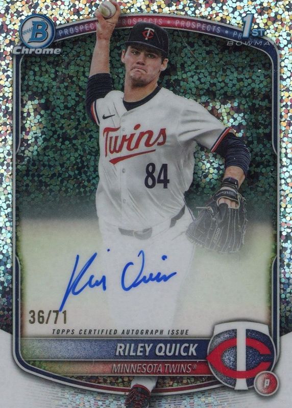 2025 Bowman Draft #CPA-RQ Chrome Prospect Auto - Sparkle Refractor /71 (1st)