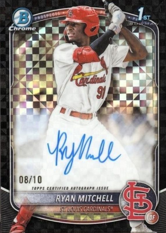 2025 Bowman Draft #CPA-RM Chrome Prospect Auto - Black X-Fractor /10 (1st)
