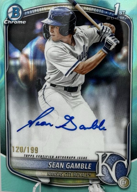 2025 Bowman Draft #CPA-SG Chrome Prospect Auto - Aqua Lava Refractor /199 (1st)