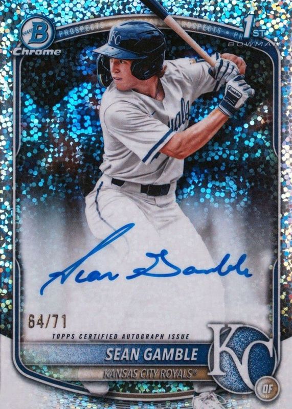 2025 Bowman Draft #CPA-SG Chrome Prospect Auto - Sparkle Refractor /71 (1st)