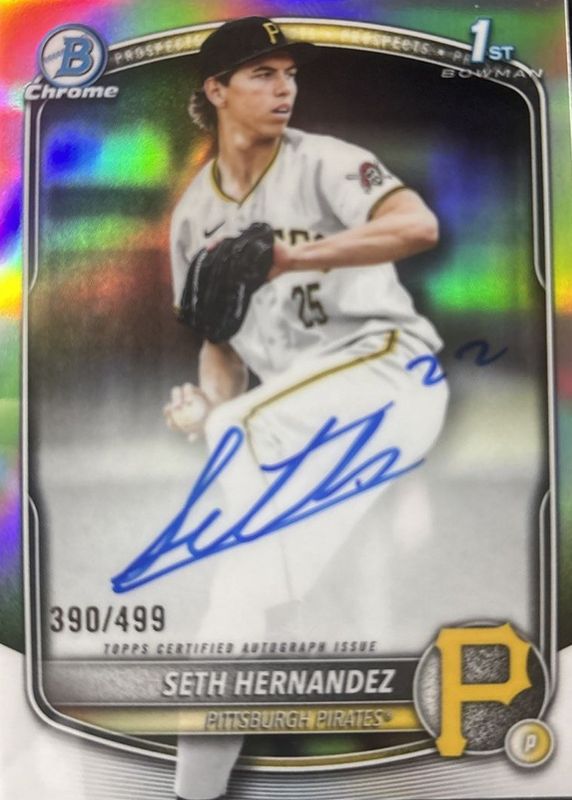 2025 Bowman Draft #CPA-SH Chrome Prospect Auto - Refractor /499 (1st)