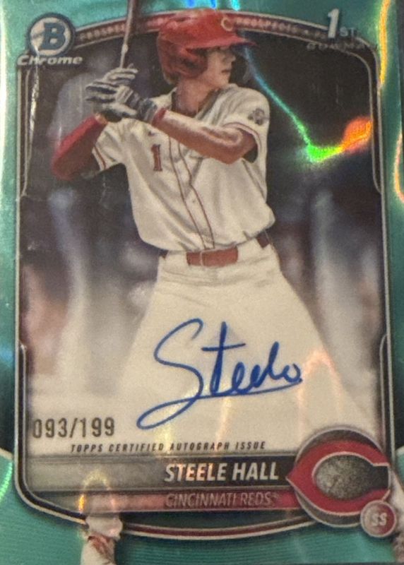 2025 Bowman Draft #CPA-SHA Chrome Prospect Auto - Aqua Lava Refractor /199 (1st)