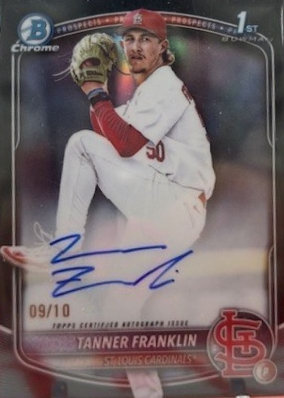 2025 Bowman Draft #CPA-TF Chrome Prospect Auto - Black Refractor /10 (1st)