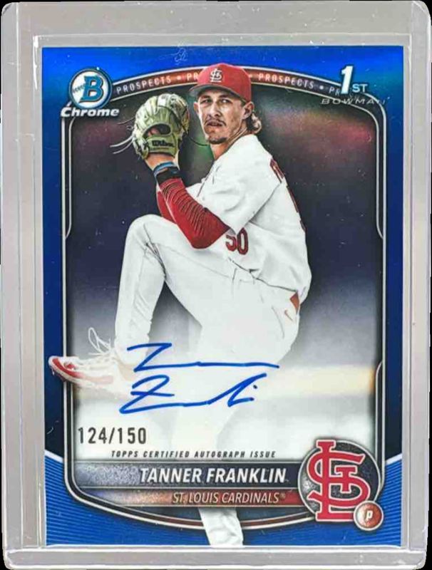 2025 Bowman Draft #CPA-TF Chrome Prospect Auto - Blue Refractor /150 (1st)