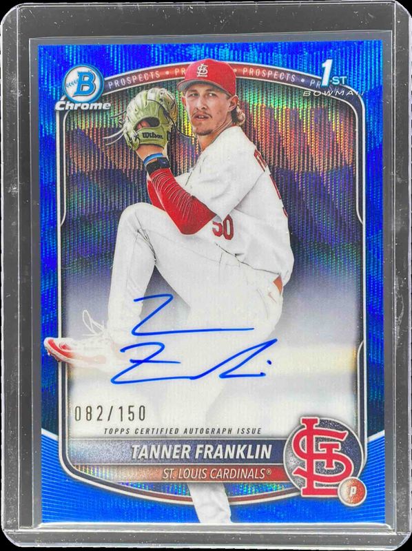 2025 Bowman Draft #CPA-TF Chrome Prospect Auto - Blue Wave Refractor /150 (1st)