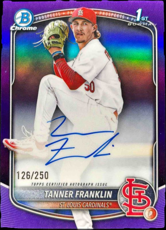 2025 Bowman Draft #CPA-TF Chrome Prospect Auto - Purple Refractor /250 (1st)