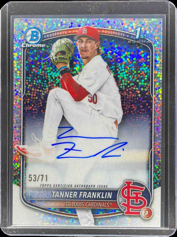 2025 Bowman Draft #CPA-TF Chrome Prospect Auto - Sparkle Refractor /71 (1st)