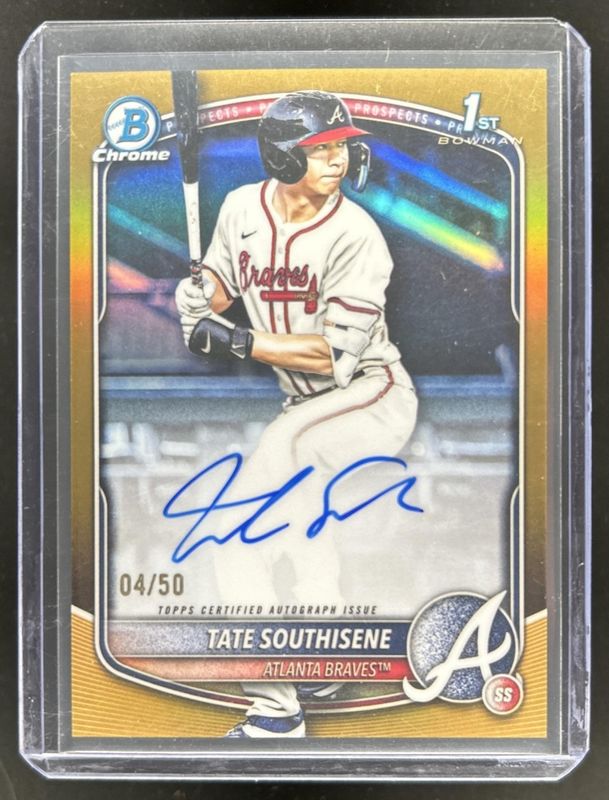 2025 Bowman Draft #CPA-TS Chrome Prospect Auto - Gold Refractor /50 (1st)