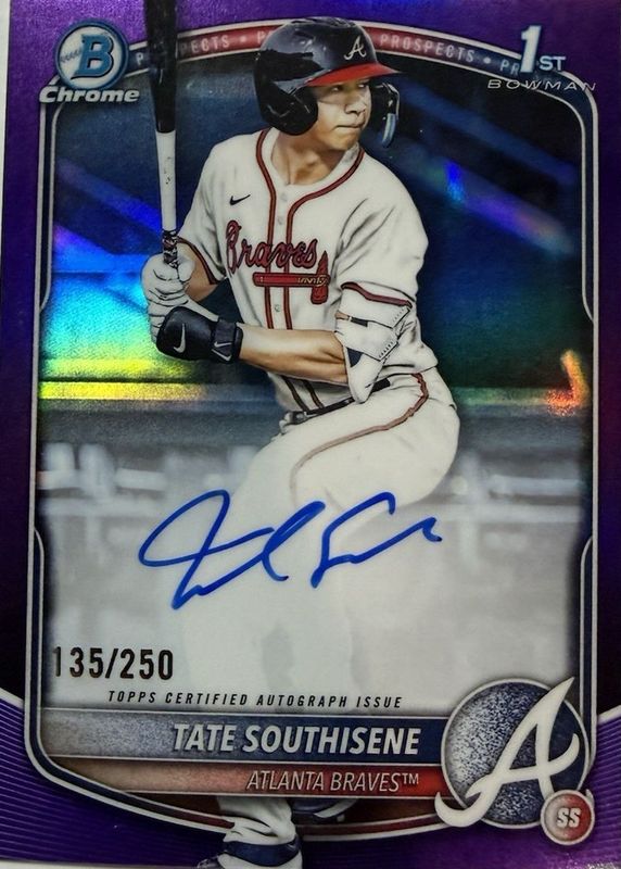 2025 Bowman Draft #CPA-TS Chrome Prospect Auto - Purple Refractor /250 (1st)