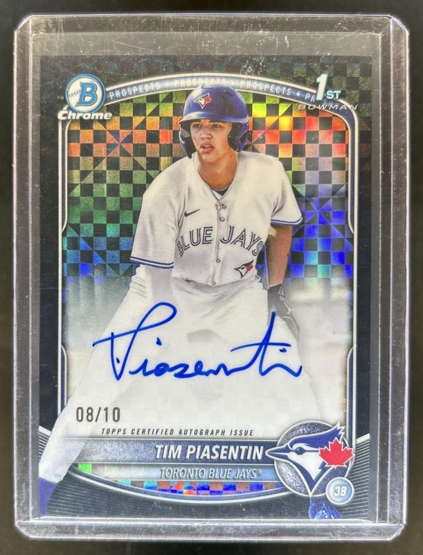 2025 Bowman Draft #CPA-TP Chrome Prospect Auto - Black X-Fractor /10 (1st)