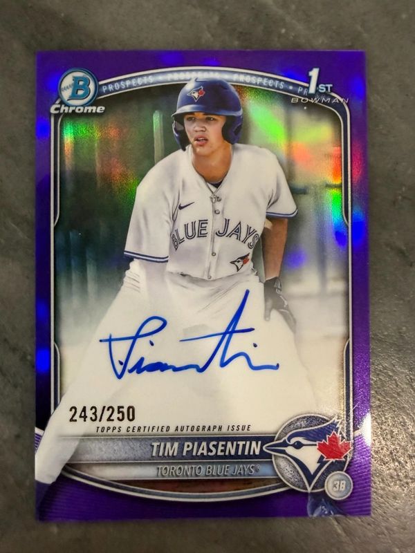 2025 Bowman Draft #CPA-TP Chrome Prospect Auto - Purple Refractor /250 (1st)