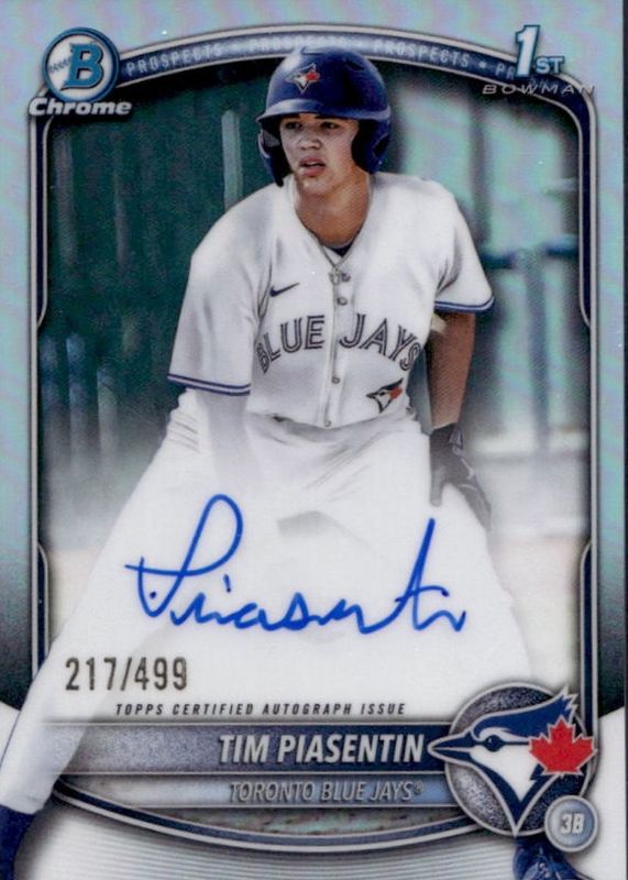 2025 Bowman Draft #CPA-TP Chrome Prospect Auto - Refractor /499 (1st)