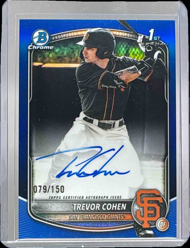 2025 Bowman Draft #CPA-TC Chrome Prospect Auto - Blue Refractor /150 (1st)