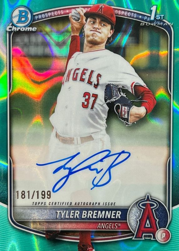 2025 Bowman Draft #CPA-TB Chrome Prospect Auto - Aqua Lava Refractor /199 (1st)