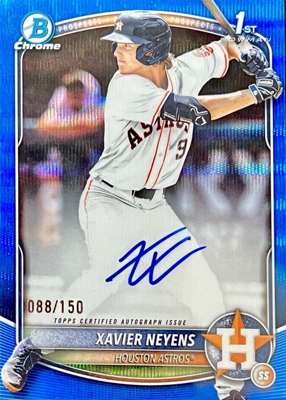 2025 Bowman Draft #CPA-XN Chrome Prospect Auto - Blue Wave Refractor /150 (1st)