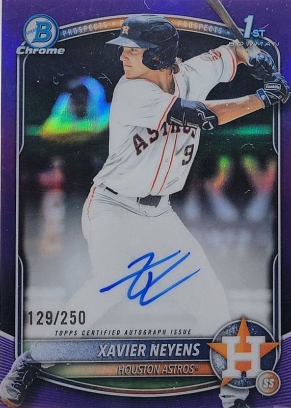 2025 Bowman Draft #CPA-XN Chrome Prospect Auto - Purple Refractor /250 (1st)
