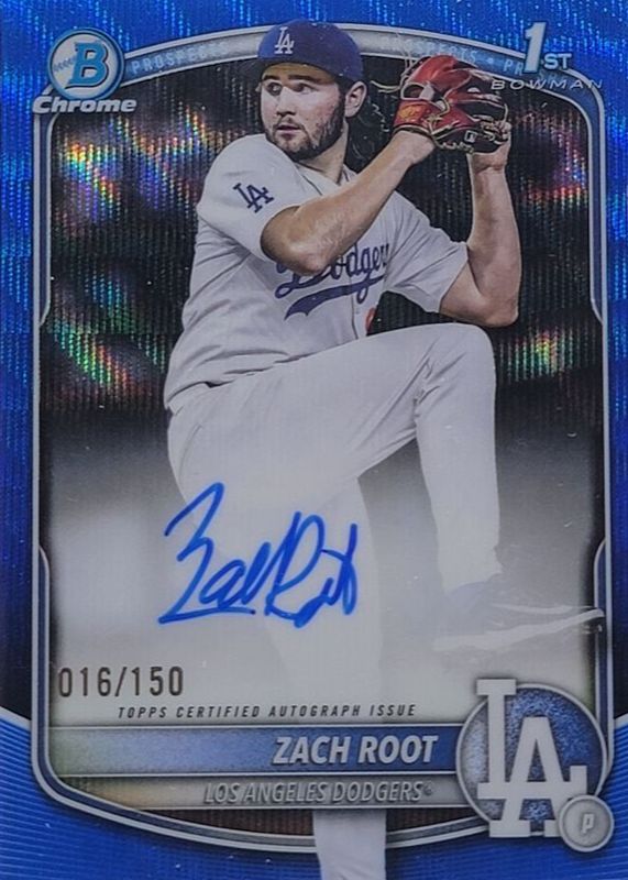 2025 Bowman Draft #CPA-ZR Chrome Prospect Auto - Blue Wave Refractor /150 (1st)