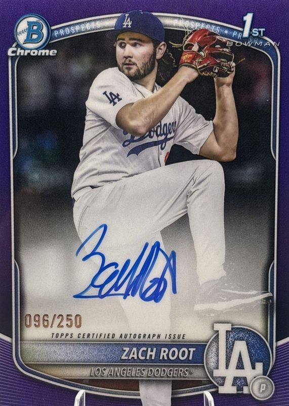 2025 Bowman Draft #CPA-ZR Chrome Prospect Auto - Purple Refractor /250 (1st)