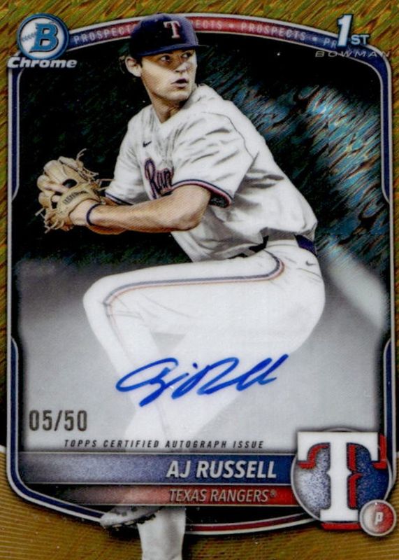 2025 Bowman Draft #CPA-AR Chrome Prospect Auto - Gold Shimmer Refractor /50 (1st)