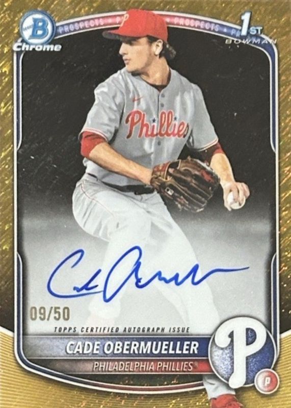 2025 Bowman Draft #CPA-CO Chrome Prospect Auto - Gold Shimmer Refractor /50 (1st)