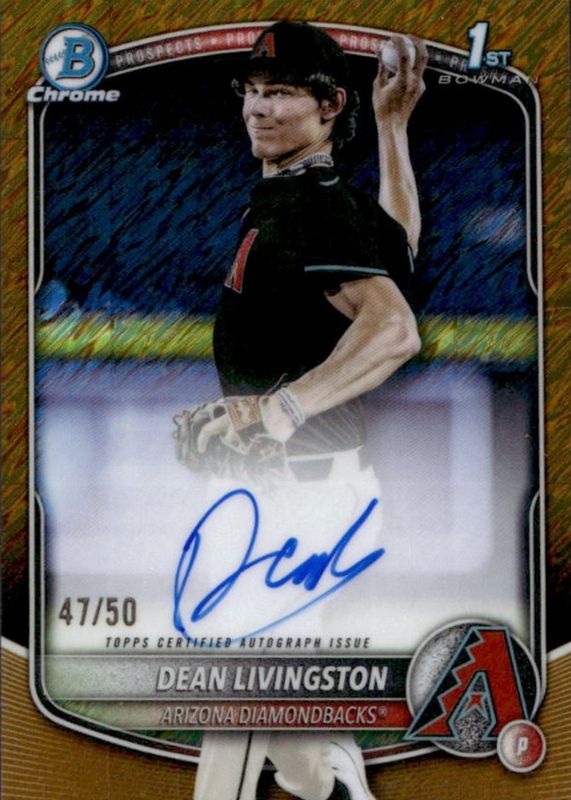 2025 Bowman Draft #CPA-DL Chrome Prospect Auto - Gold Shimmer Refractor /50 (1st)
