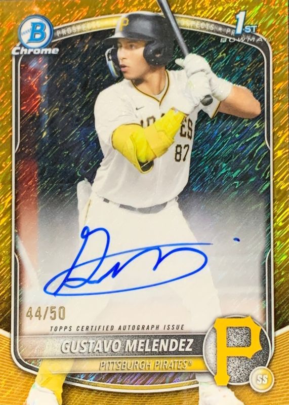 2025 Bowman Draft #CPA-GM Chrome Prospect Auto - Gold Shimmer Refractor /50 (1st)