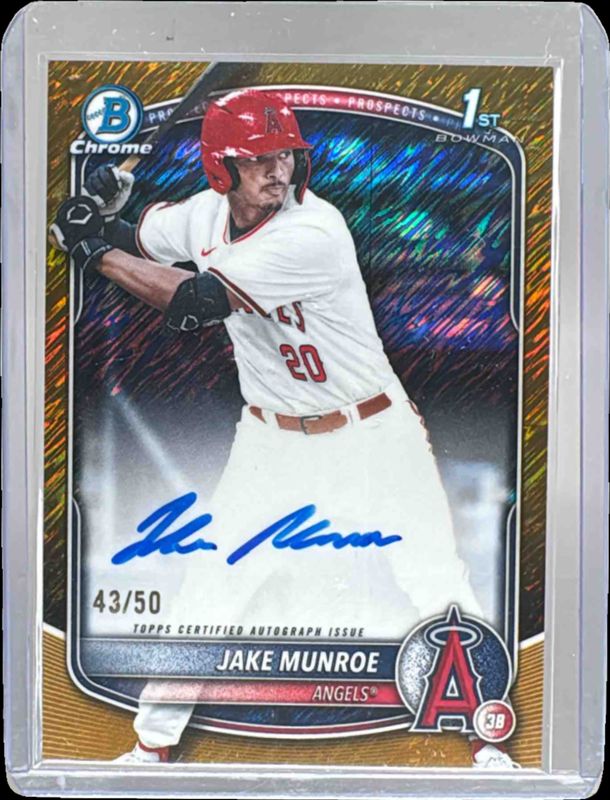 2025 Bowman Draft #CPA-JMU Chrome Prospect Auto - Gold Shimmer Refractor /50 (1st)