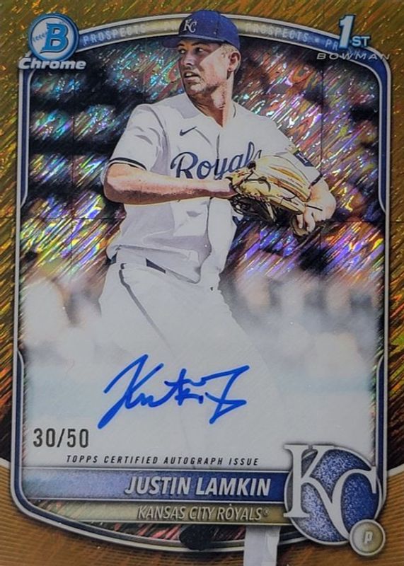 2025 Bowman Draft #CPA-JLA Chrome Prospect Auto - Gold Shimmer Refractor /50 (1st)
