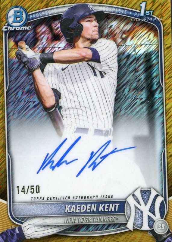 2025 Bowman Draft #CPA-KKE Chrome Prospect Auto - Gold Shimmer Refractor /50 (1st)
