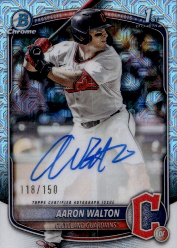 2025 Bowman Draft #CPA-AWA Chrome Prospect Auto - HTA Choice Refractor /150 (1st)