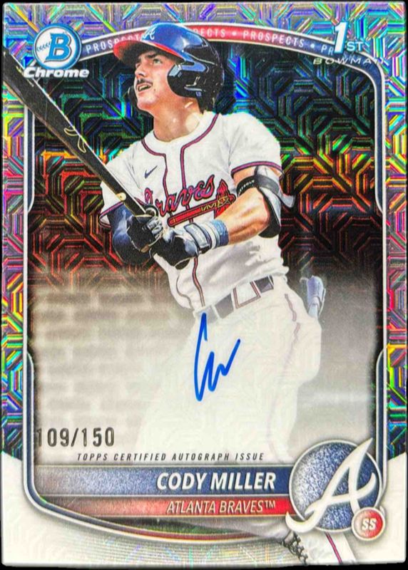 2025 Bowman Draft #CPA-CM Chrome Prospect Auto - HTA Choice Refractor /150 (1st)