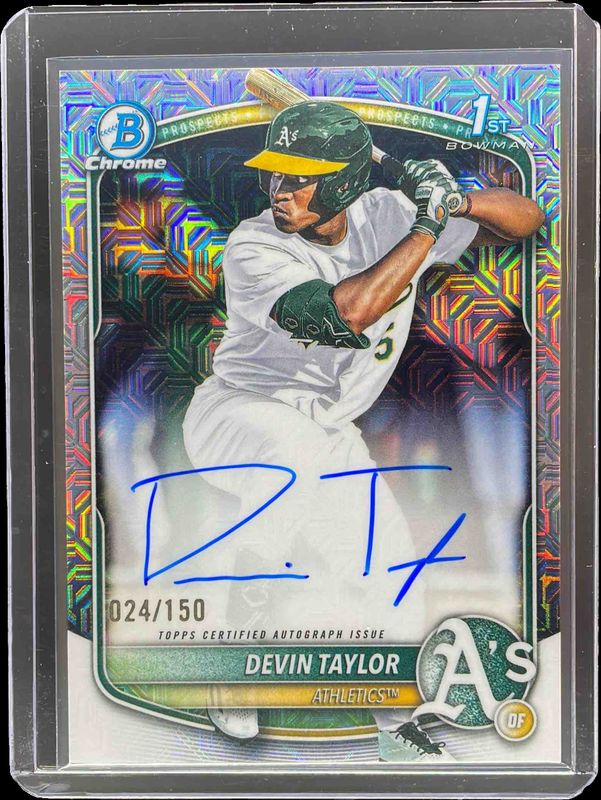 2025 Bowman Draft #CPA-DT Chrome Prospect Auto - HTA Choice Refractor /150 (1st)
