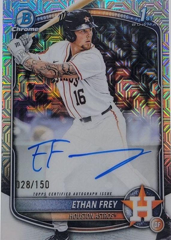 2025 Bowman Draft #CPA-EF Chrome Prospect Auto - HTA Choice Refractor /150 (1st)