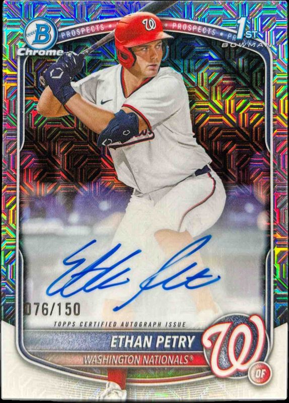 2025 Bowman Draft #CPA-EP Chrome Prospect Auto - HTA Choice Refractor /150 (1st)